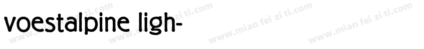 voestalpine ligh字体转换
